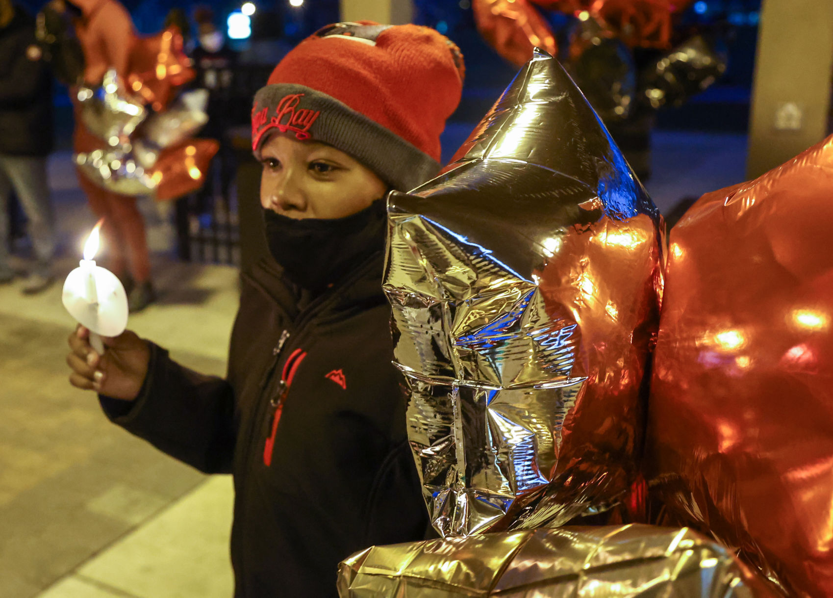 Balloon release honoring former Griffith basketball player Tyree Riley